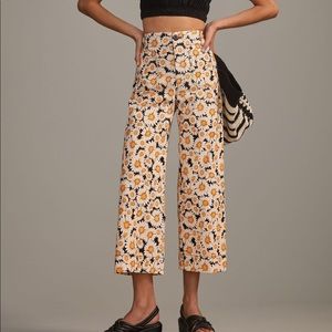 Maeve by Anthropologie “The Colette” Daisy Crop Pants